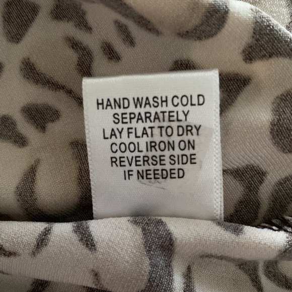 Iman Global Chic Animal Print Leopard High/Low Long Maxi Wrap Dress size L - Picture 8 of 9